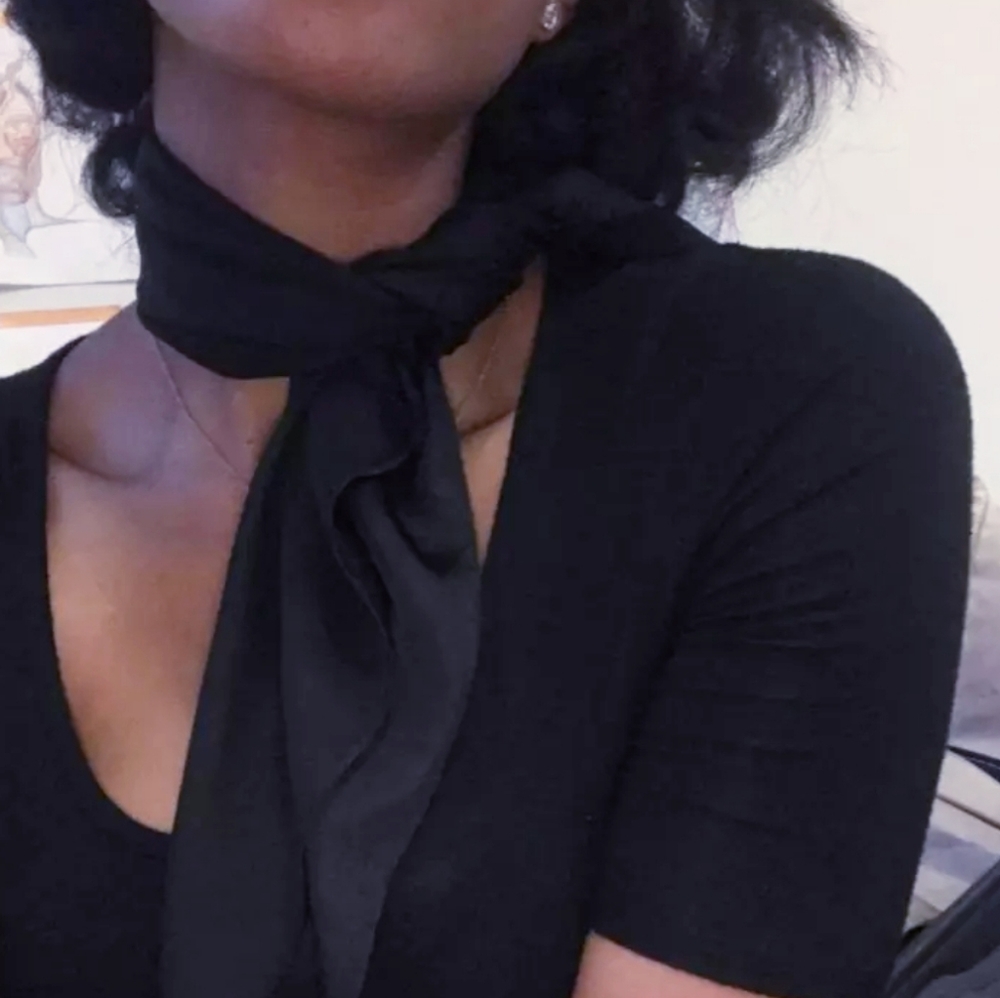 Soft Silky Square Scarf for Bag Head Neck Hair - Picture 3 of 5